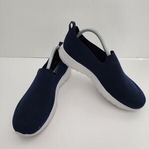 Skechers Air Cooled GO WALK Joy Vela blue‎ slip on comfort shoes womens size 10